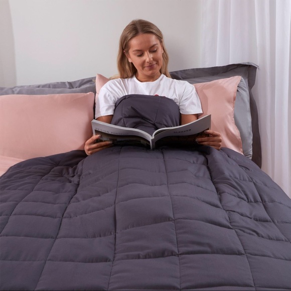 Bedding | Copy Amazon Grey Weighted Blanket 15lbs Queen | Poshmark